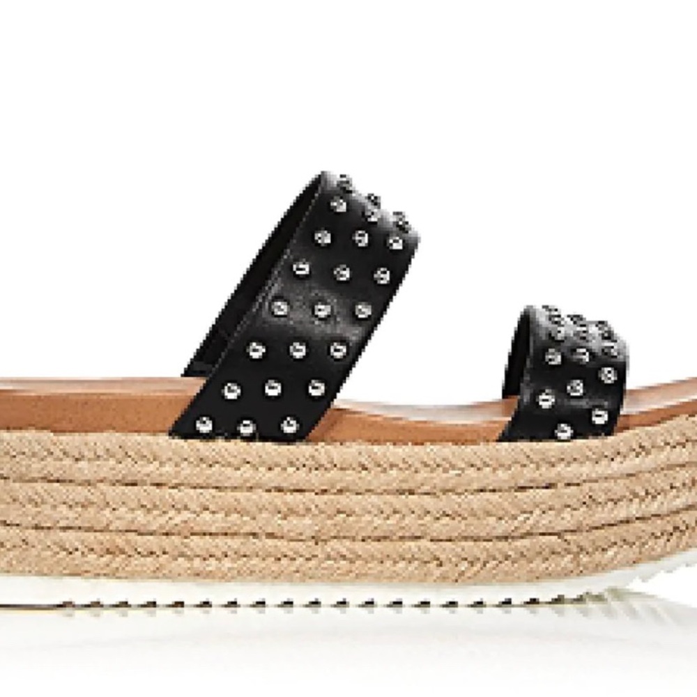 LEATHER PLATFORM SANDALS - Picture 8 of 8